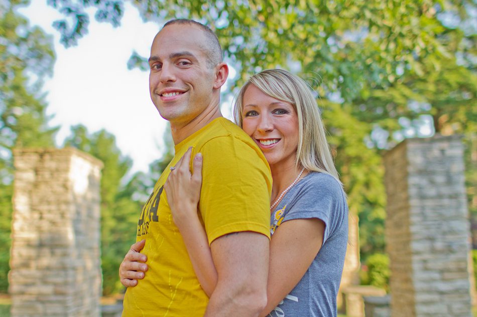 des moines iowa engagement photos